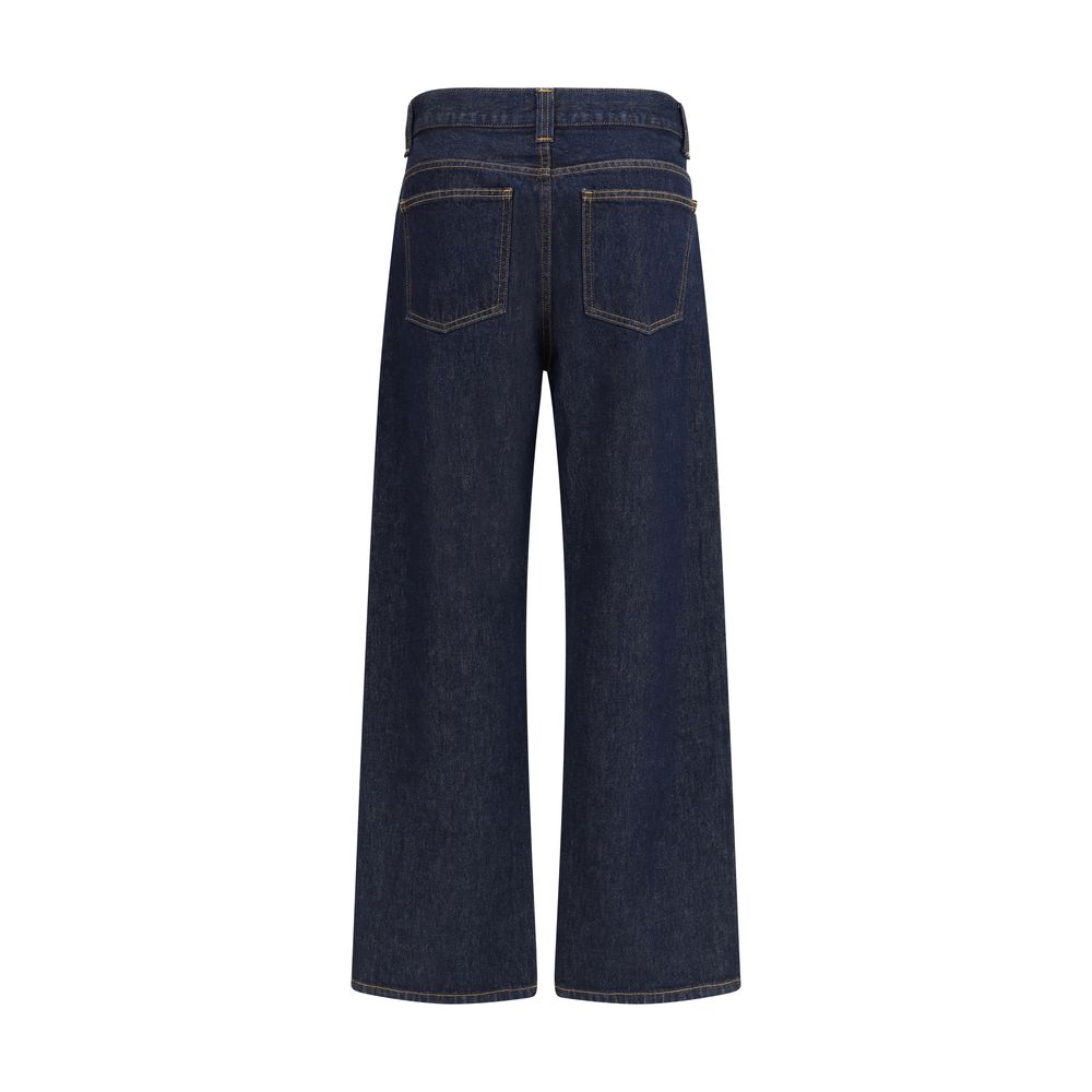 Khaite Bonnie high-waisted wide-leg jeans