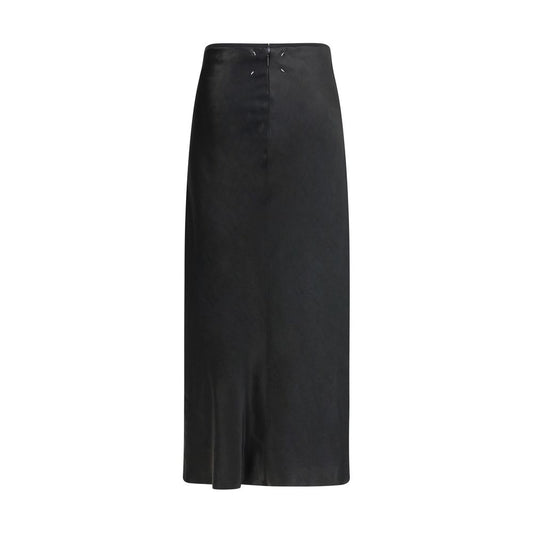 Margiela Black Acetate Midi Skirt
