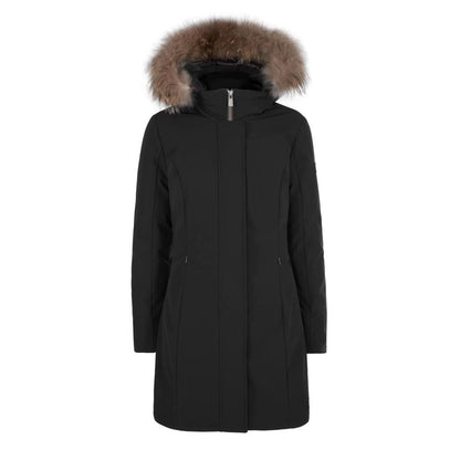 Yes Zee Black Nylon Jackets & Coat