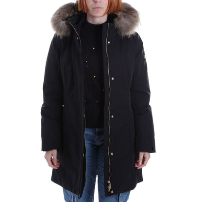 Yes Zee Black Nylon Jackets & Coat