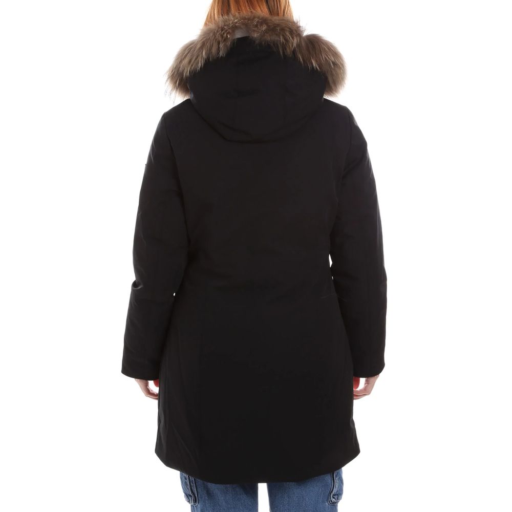 Yes Zee Black Nylon Jackets & Coat