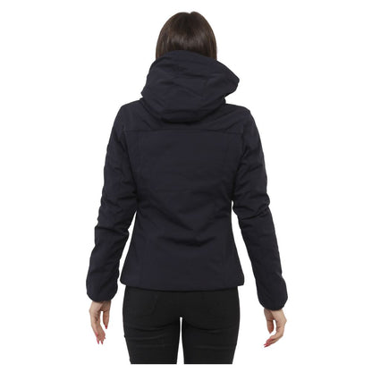 Yes Zee Blue Nylon Jackets & Coat