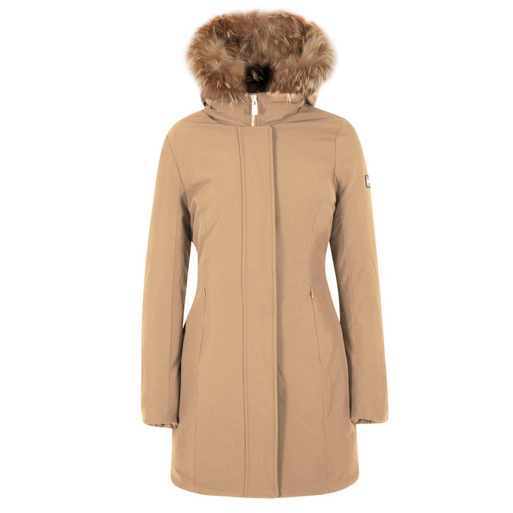 Yes Zee Cammello Nylon Women Jacket with Removable Hood