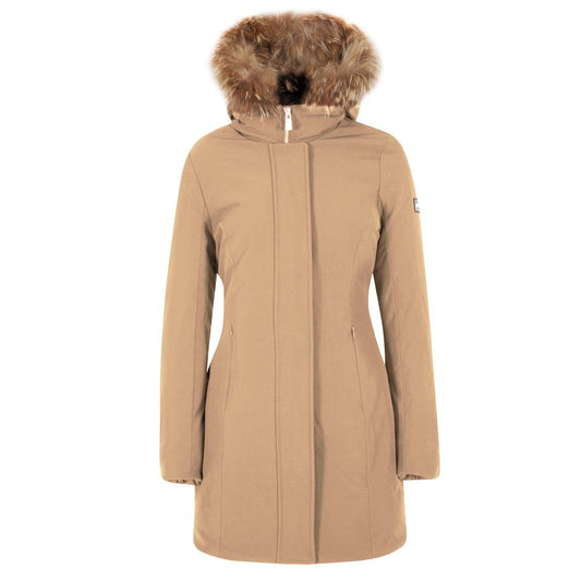 Yes Zee Cammello Nylon Women Jacket with Removable Hood