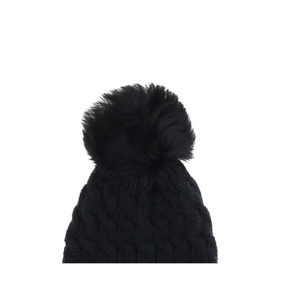 Moncler Grenoble Black Fleece Wool Beanie