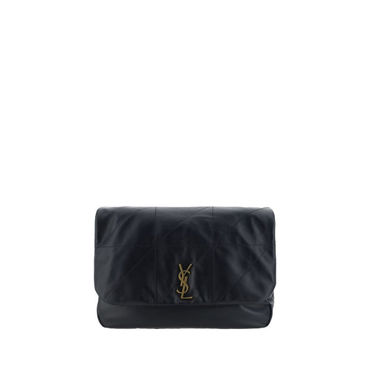 Saint Laurent Black Lamb Ovis Aries Aries Shoulder Bag