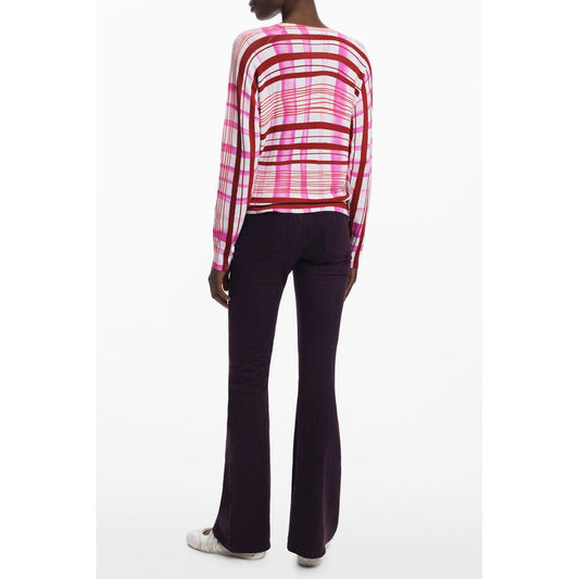 Desigual Pink Viscose Women Sweater