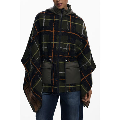 Desigual Green Polyester Women Poncho