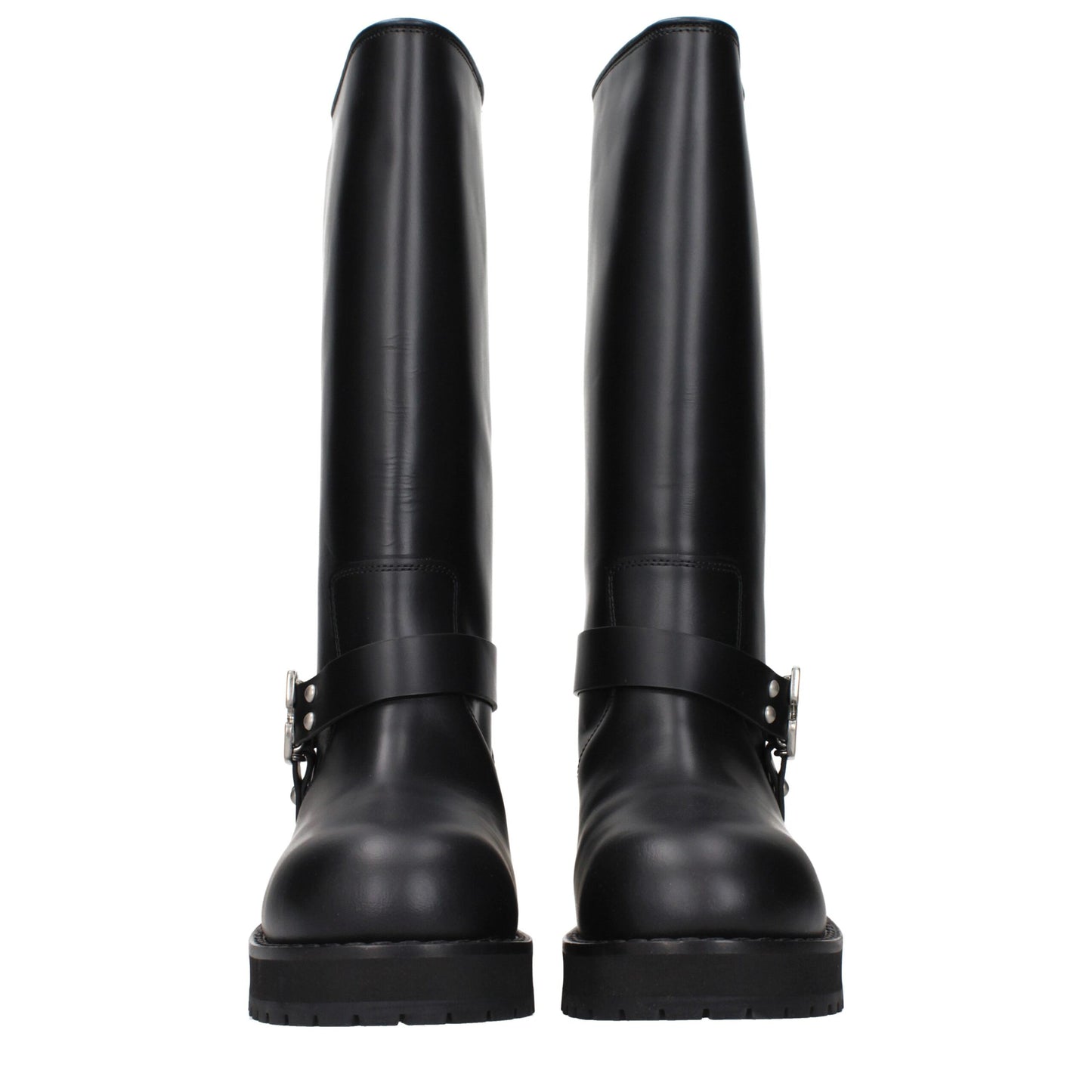 Off-White Black Leather Boots