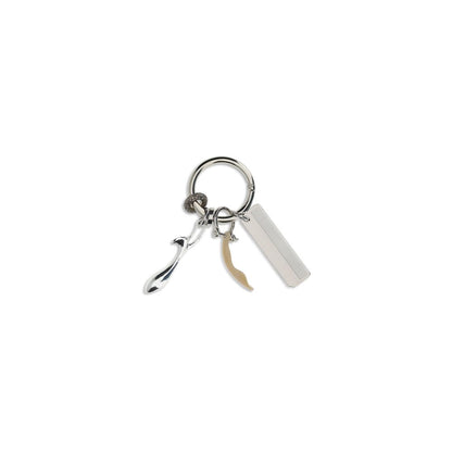 Benedetta Bruzziches Silver Metal Keychain