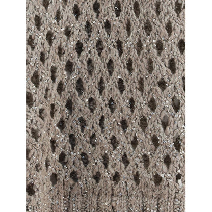 Brunello Cucinelli Dazzling Net Sweater