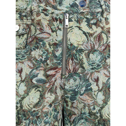 Ganni Multicolor Cotton Casual Pants