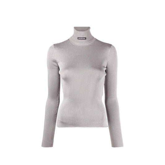 Balenciaga Gray Polyester Turtleneck