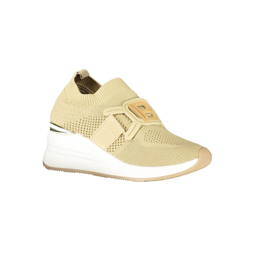 Laura Biagiotti Beige Polyester Women Sneaker