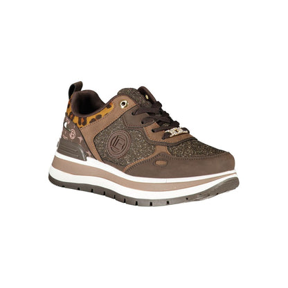 Laura Biagiotti Brown Polyester Women Sneaker