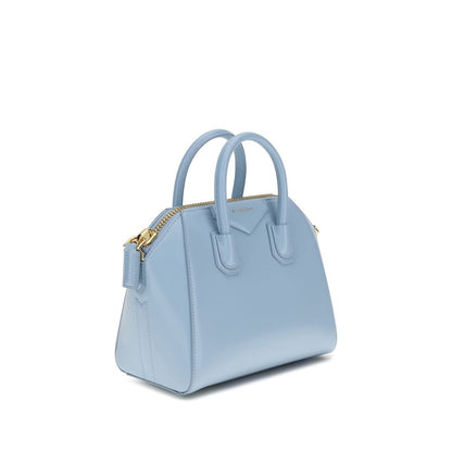 Givenchy Light Blue Calf Leather Bos Taurus Handbag