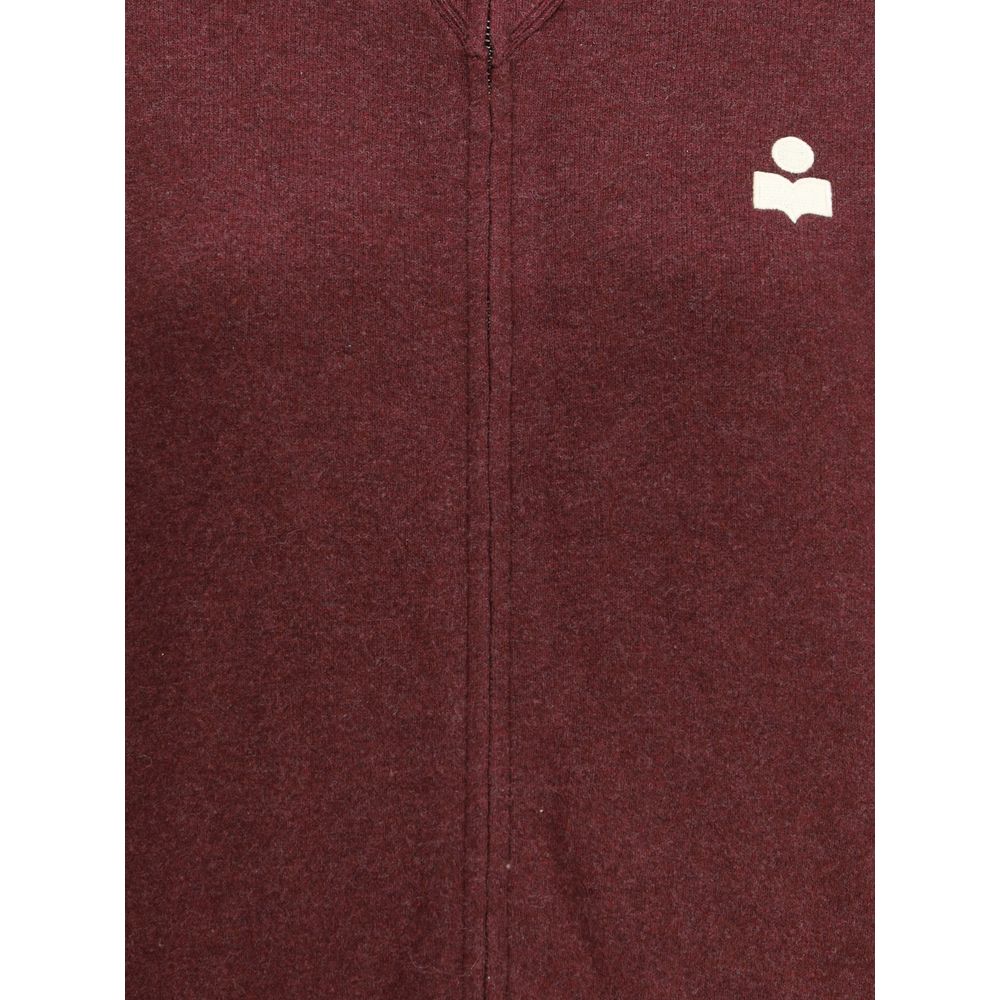 Marant Etoile Bordeaux Cotton Cardigan