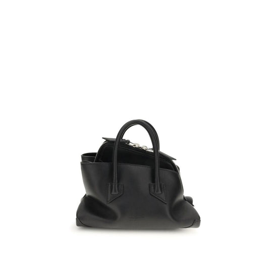 The Attico Black Calf Leather Bos Taurus Handbag