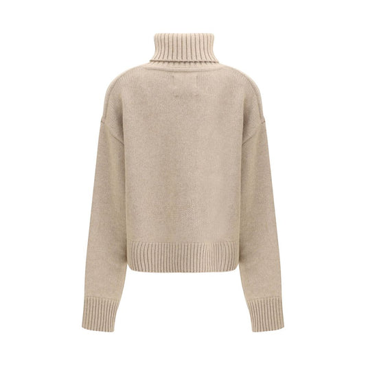 Extreme Cashmere Beige Cashmere Turtleneck