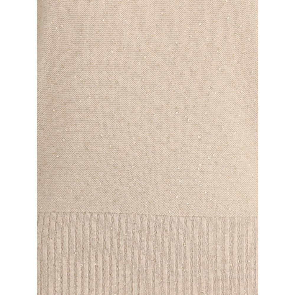 Fabiana Filippi Beige Wool Turtleneck