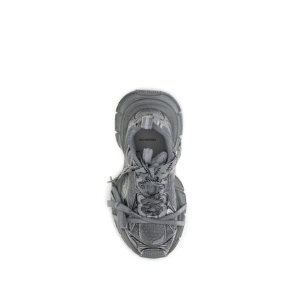 Balenciaga Gray Polyurethane Chunky Sneakers