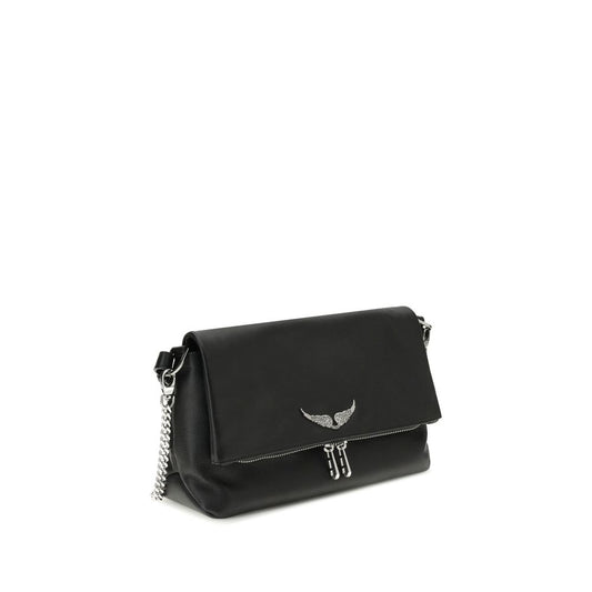 Zadig & Voltaire Black Calf Leather Bos Taurus Shoulder Bag
