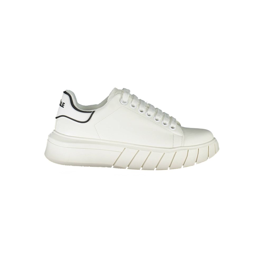 Gaelle Paris White Polyester Sneaker