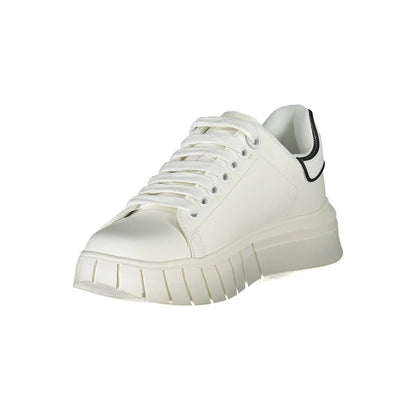 Gaelle Paris White Polyester Sneaker