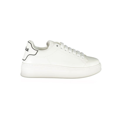 Gaelle Paris White Polyethylene Sneaker