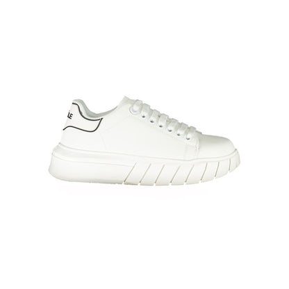 Gaelle Paris White Polyester Sneaker