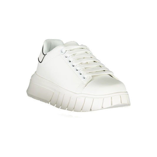 Gaelle Paris White Polyester Sneaker