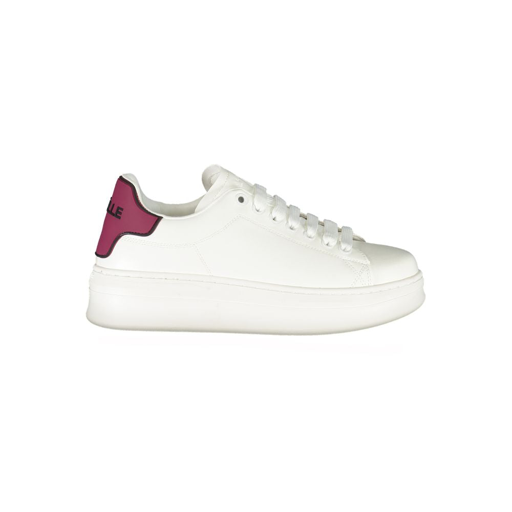 Gaelle Paris Red Polyethylene Sneaker