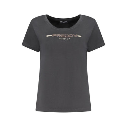 Freddy Black Cotton T-Shirt
