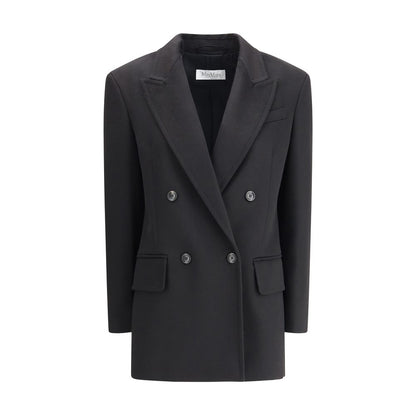 Max Mara Black Camel Hair  Coat