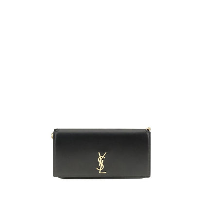 Saint Laurent Black Calf Leather Bos Taurus Shoulder Bag