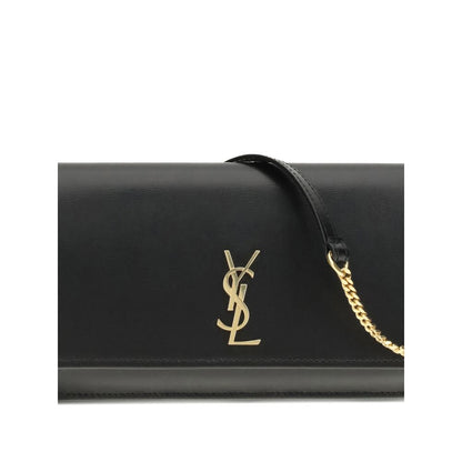 Saint Laurent Black Calf Leather Bos Taurus Shoulder Bag