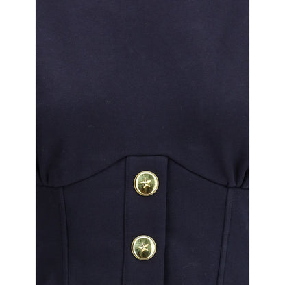 PINKO Blue Cotton Sweatshirt