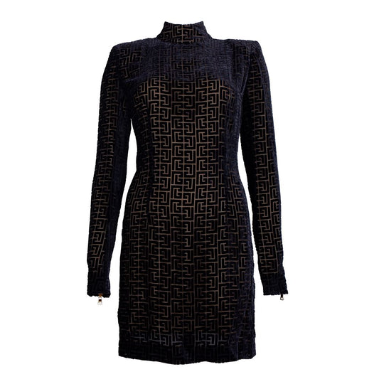 Balmain Black Viscose Dress