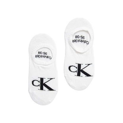 Calvin Klein Jeans White Cotton Socks