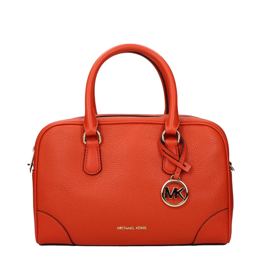 Michael Kors Orange Leather Handbag