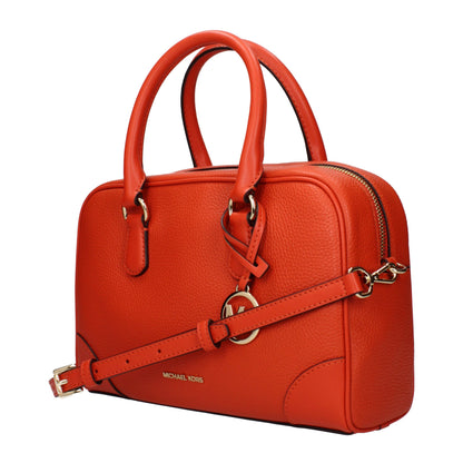 Michael Kors Orange Leather Handbag