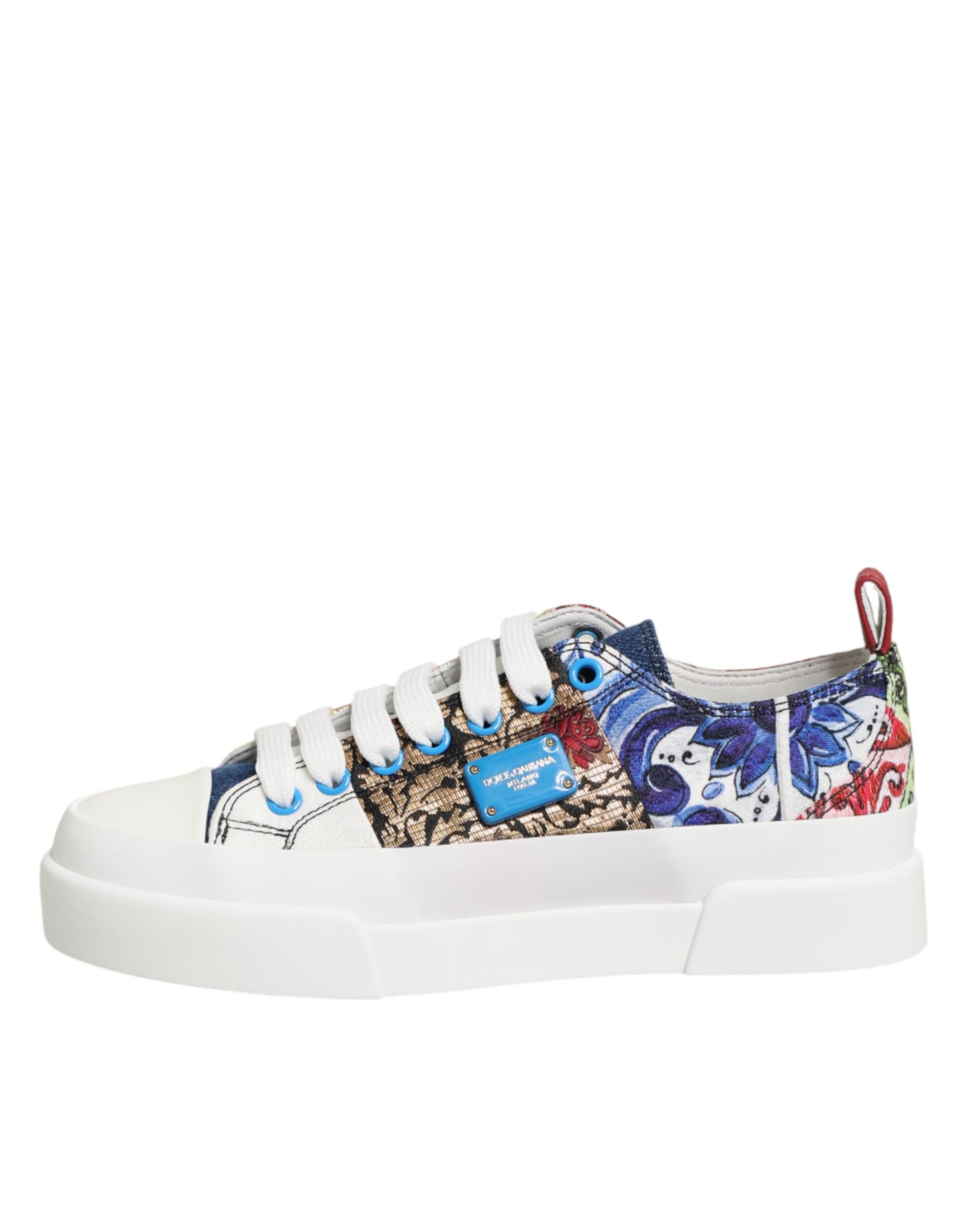 Scarpe da ginnastica basse con patchwork multicolore Dolce &amp; Gabbana