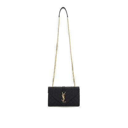 Saint Laurent Black Calf Leather Bos Taurus Shoulder Bag
