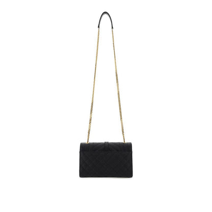 Saint Laurent Black Calf Leather Bos Taurus Shoulder Bag