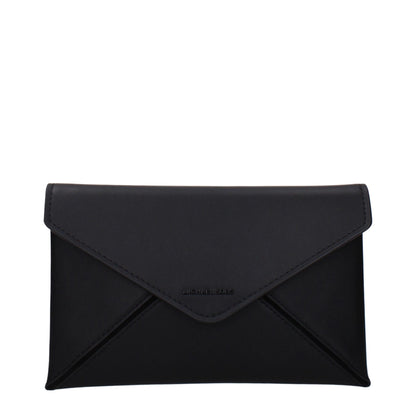 Michael Kors Black Leather Clutch Bag