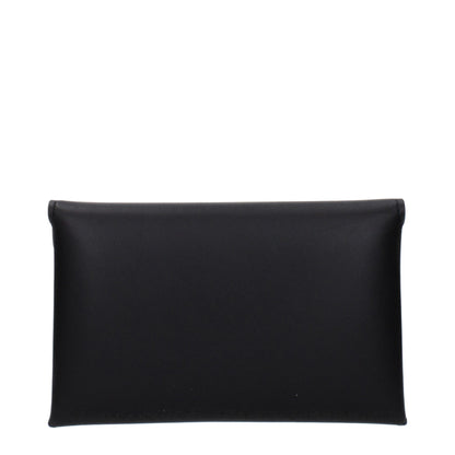 Michael Kors Black Leather Clutch Bag