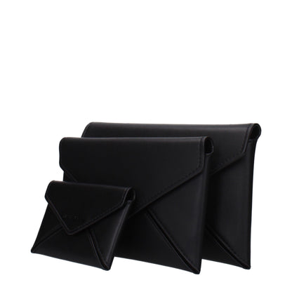 Michael Kors Black Leather Clutch Bag