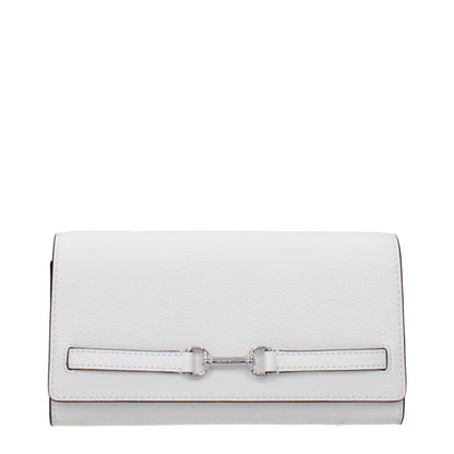 Michael Kors White Leather Clutch Bag