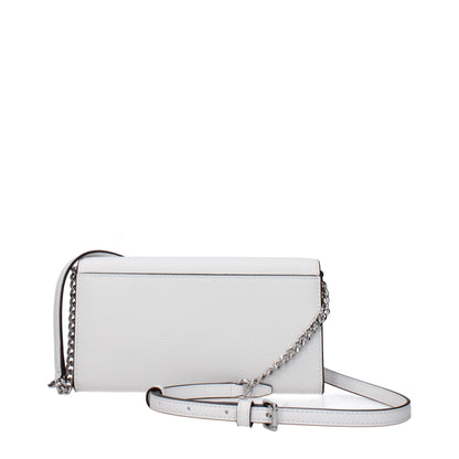 Michael Kors White Leather Clutch Bag