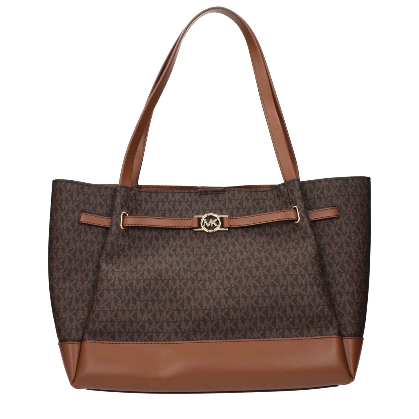 Michael Kors Brown Fabric Shoulder Bag